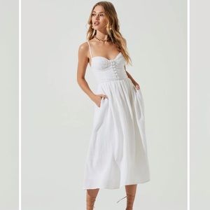 ASTR the label white Ferreira dress
